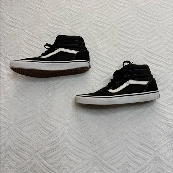 Vans Men’s SK-8 Black Suede High Top Sneakers. Size 8 Women’s 9 - Picture 3 of 7